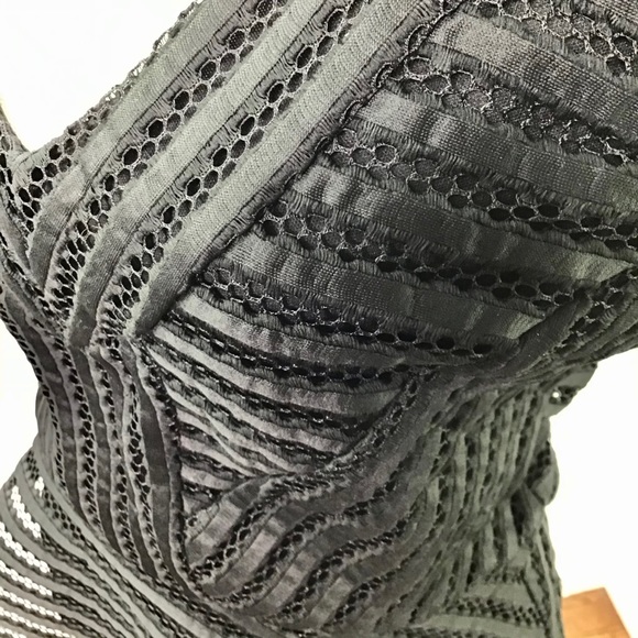 Guess Matilda Sleeveless Show Mesh Peplum Top - Picture 14 of 15